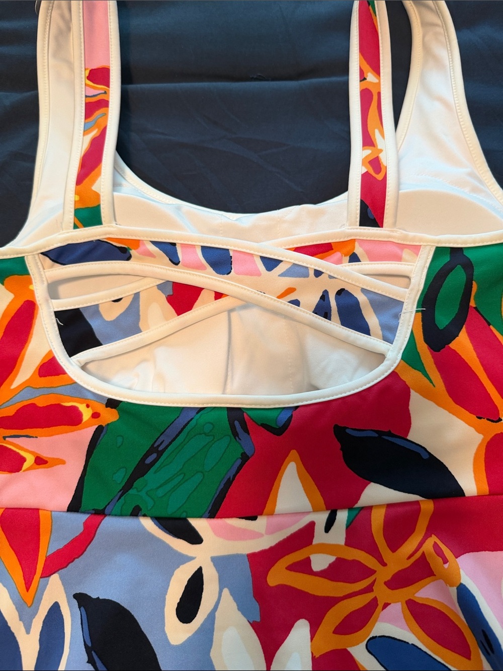 Bailey 44 Multicolor Floral Strapless Dress with White Shorts - Picture 5 of 5